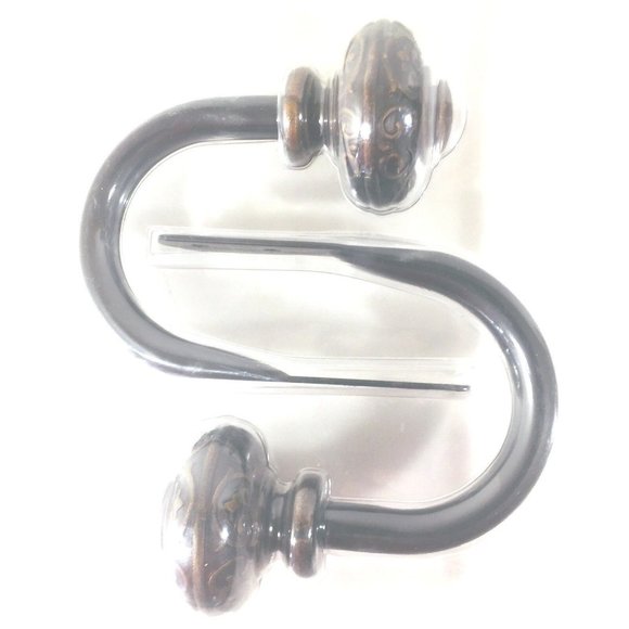 Whole House Curtain Hold Backs Scarf Holder Vintage Brown SET OF 2 NEW - Picture 5 of 5